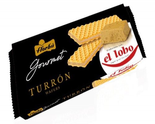 Galleta Wafke Gourmet Turron El Lobo 