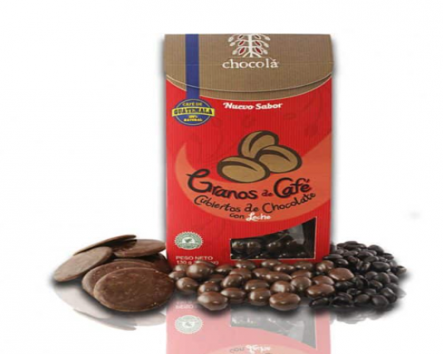 Granos de Café Cubierto de Chocolate con Leche 