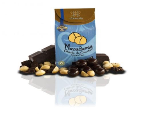 Macadamia Cubierta de Chocolate Oscuro Fina 