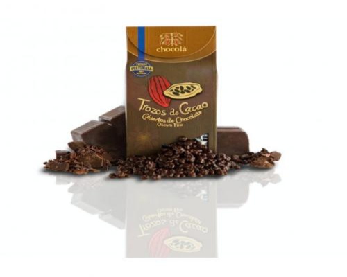 Trazos de Cacao Cubiertos de Chocolate Oscuro Fino 