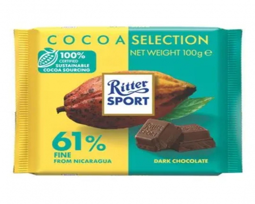 Ritter Sport Cocoa Selection 61% Fine 