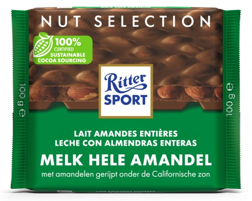 Ritter Sport Melk Hele Amandel 